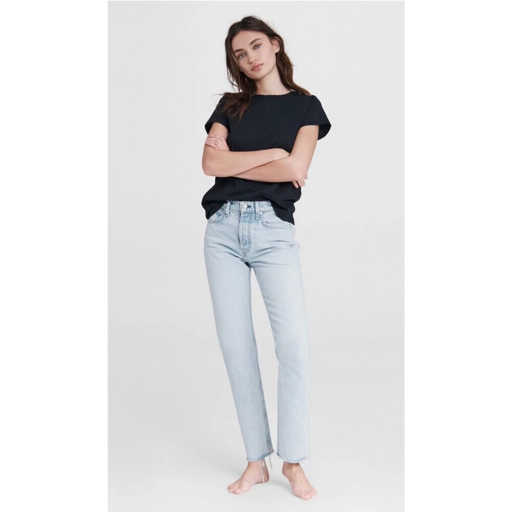 rag & bone Light Blue Ankle Jeans *altered*